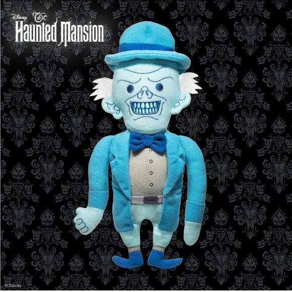 Haunted Mansion Ezra Skeleton Ghost Stuffy Disney NWT - Picture 1 of 4
